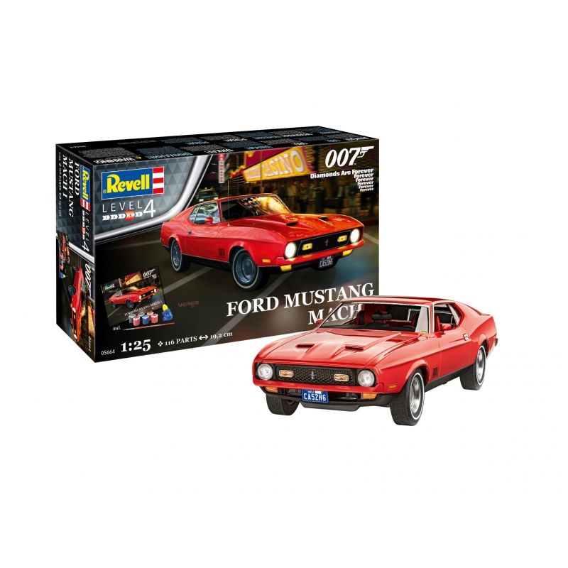 REVELL - REVELL 05664 GIFT SET JAMES BOND FORD MUSTANG MACH 1 1-25