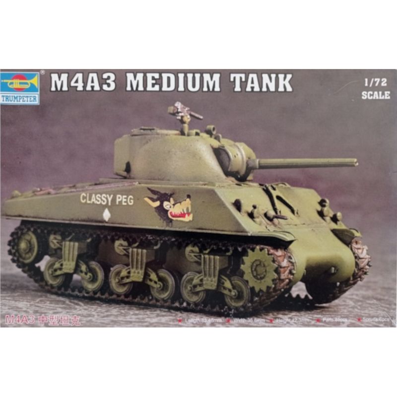 GENERICO - TRUMPETER 07224 1-72 M4A3 TANK