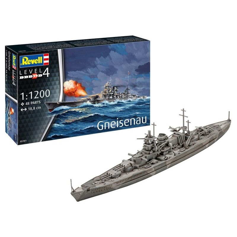 REVELL - REVELL 05181 BATTLESHIP GNEISENAU 1-1200