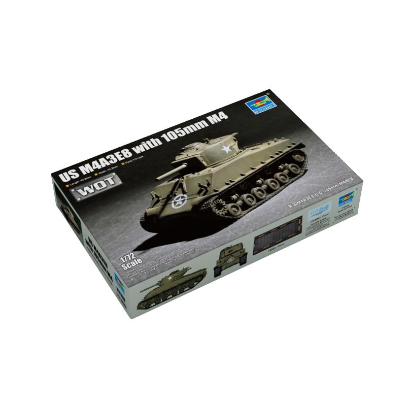 GENERICO - TRUMPETER 07168 172 US M4A3E8 WITH 105MM M4