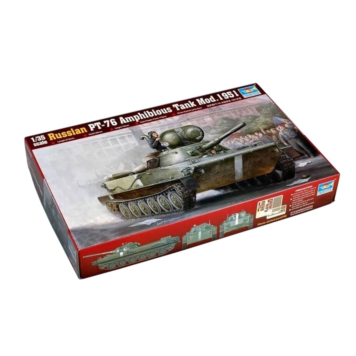 GENERICO - TRUMPETER 00379 1-35 RUSSIAN PT 76 AMPHIBIOUS TANK MOD 1951
