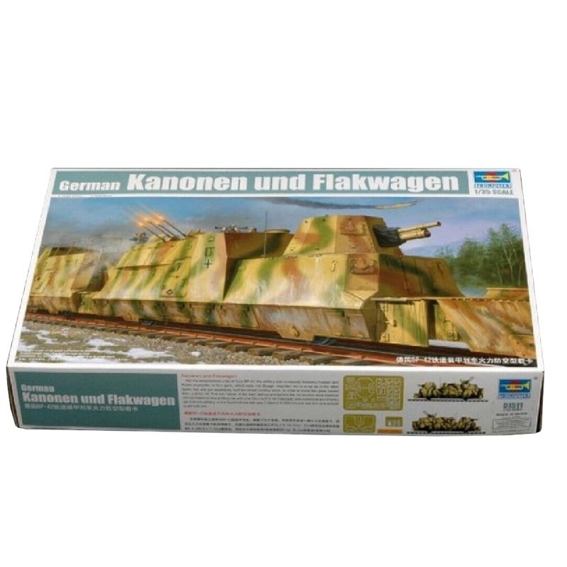 GENERICO - TRUMPETER 01511 1-35 KANONEN UND FLAKWAGEN