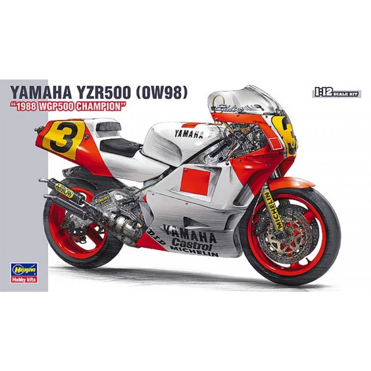 GENERICO - HASEGAWA 21503 1-12 YAMAHA YZR500 ( 0W98 ) 1988 WGP500