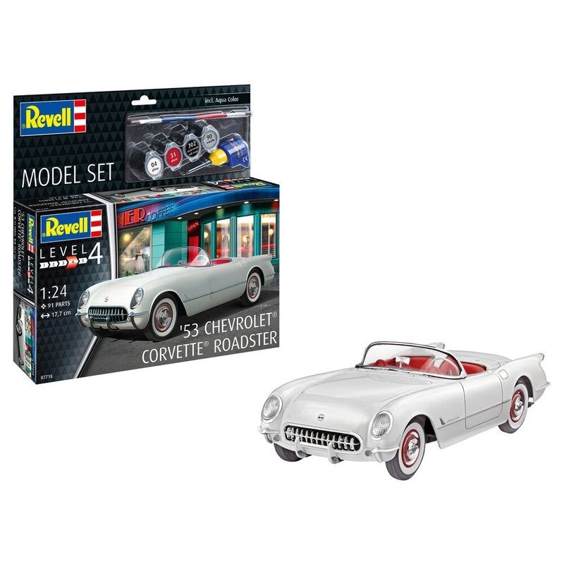 REVELL - REVELL 67718 MODEL SET 1953 CHEVROLET CORVETTE ROADSTER 1-24