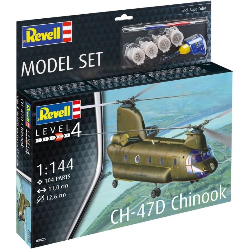 REVELL - REVELL 63825 MODEL SET CH 47D CHINOOK 1-144