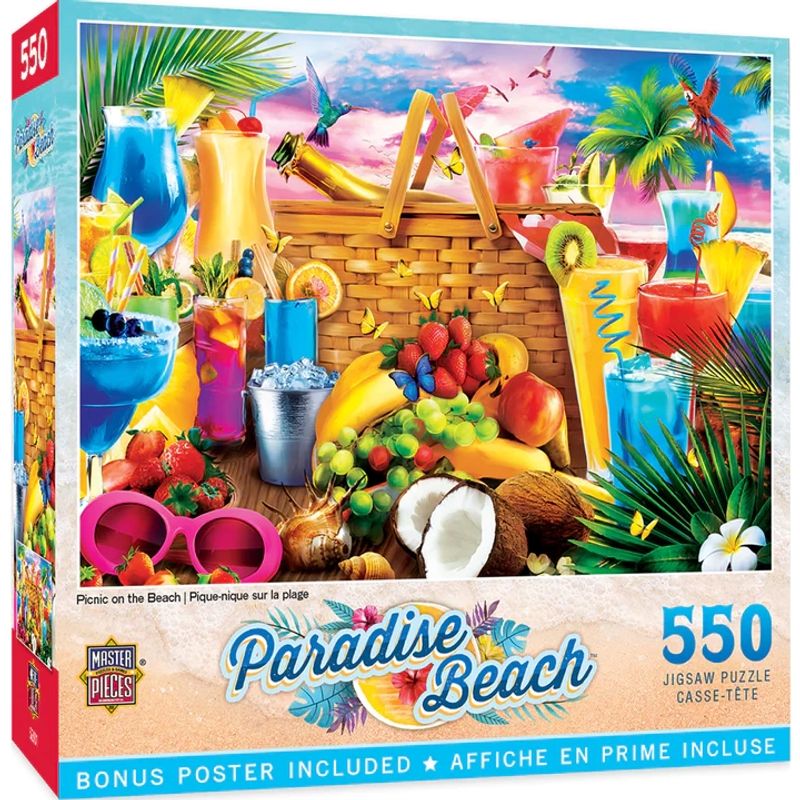 GENERICO - MASTERPIECES 32242 PICNIC ON THE BEACH PUZZLE 550 PIEZAS