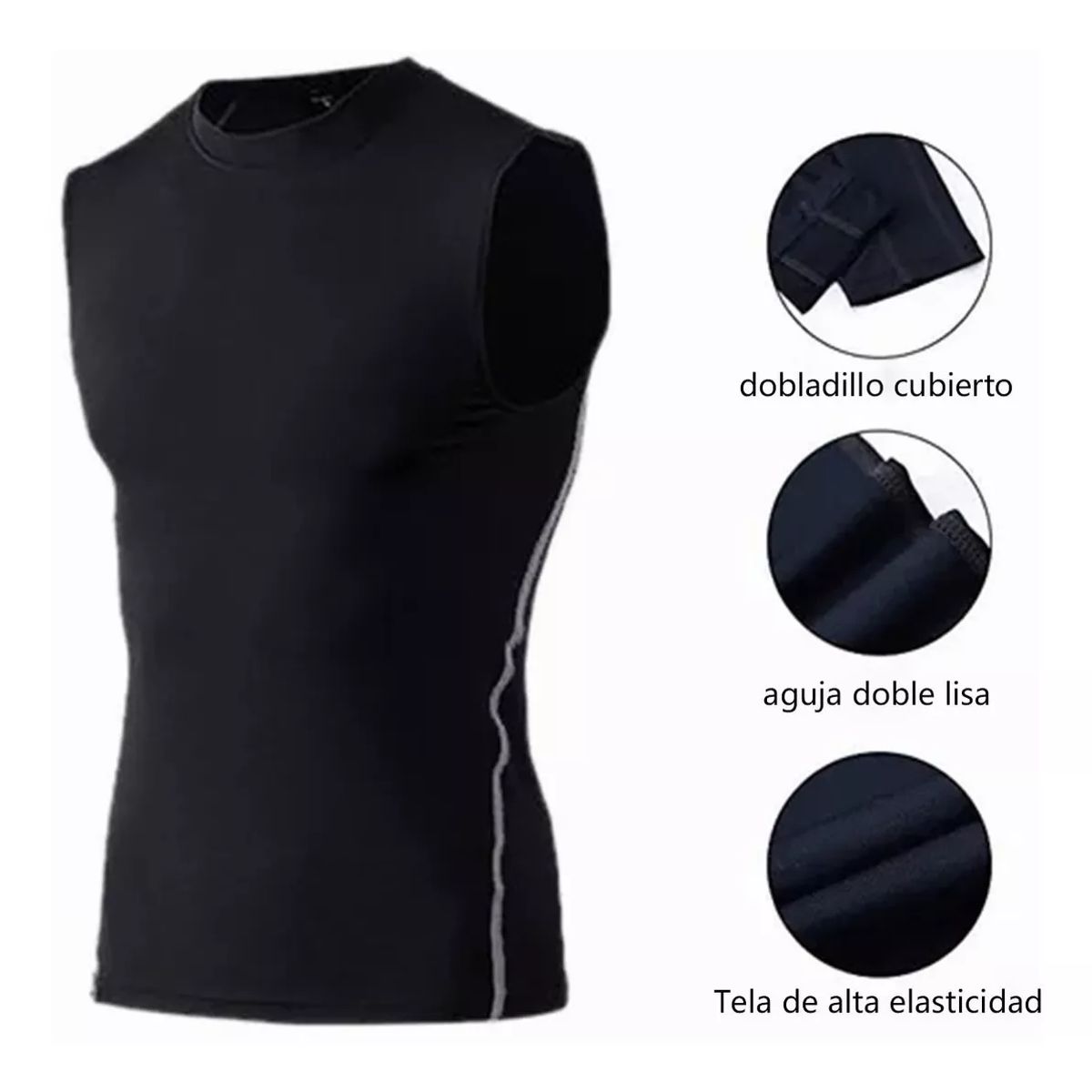EVERSO - Camisetas Deportivas Sin Manga Compresión Secado Rápido Polera Fitness