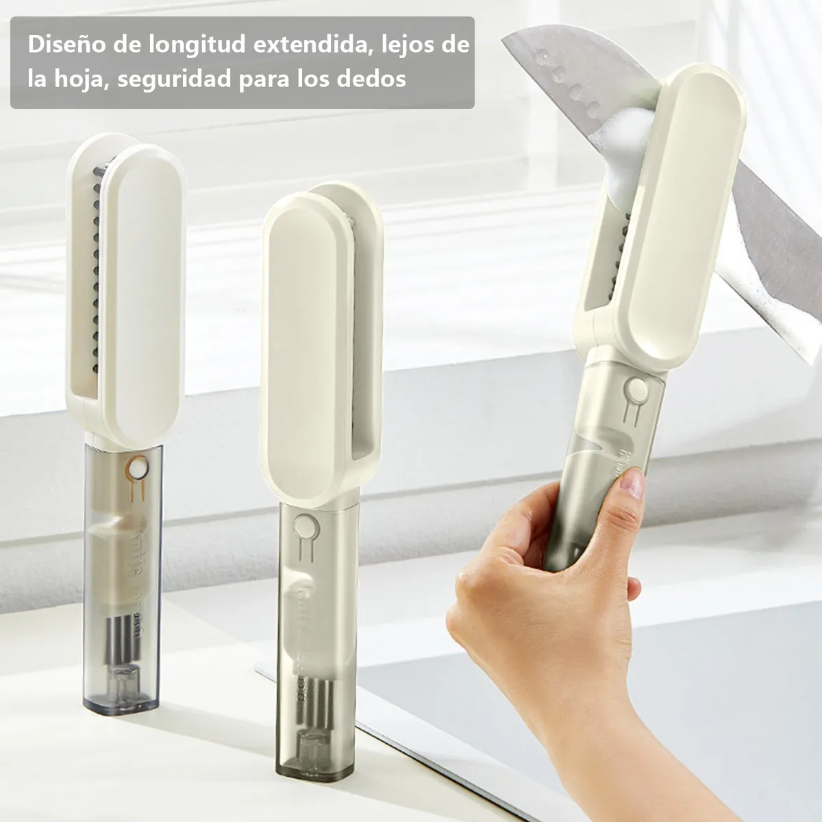 HALMAN - Blanco Cepillo de cocina multifunción 4 en 1