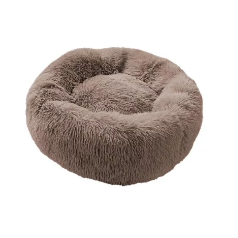 GENERICO - Cama para mascotas patitas Café talla L