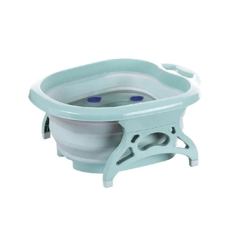 GENERICO - Bañera De Pies Spa Masajedor Antiestres Plegable Portátil Blue