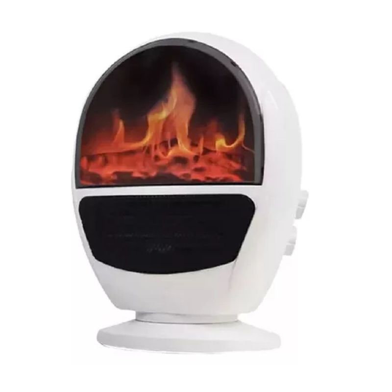 ANGELES DEL HOGAR - Calefactor Portátil Tipo Chimenea Flame Heater Con Seguridad