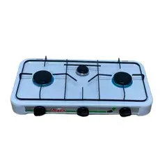 GENERICO - Cocinilla A Gas Camping Cocina Portatil 3 Plato Blanca