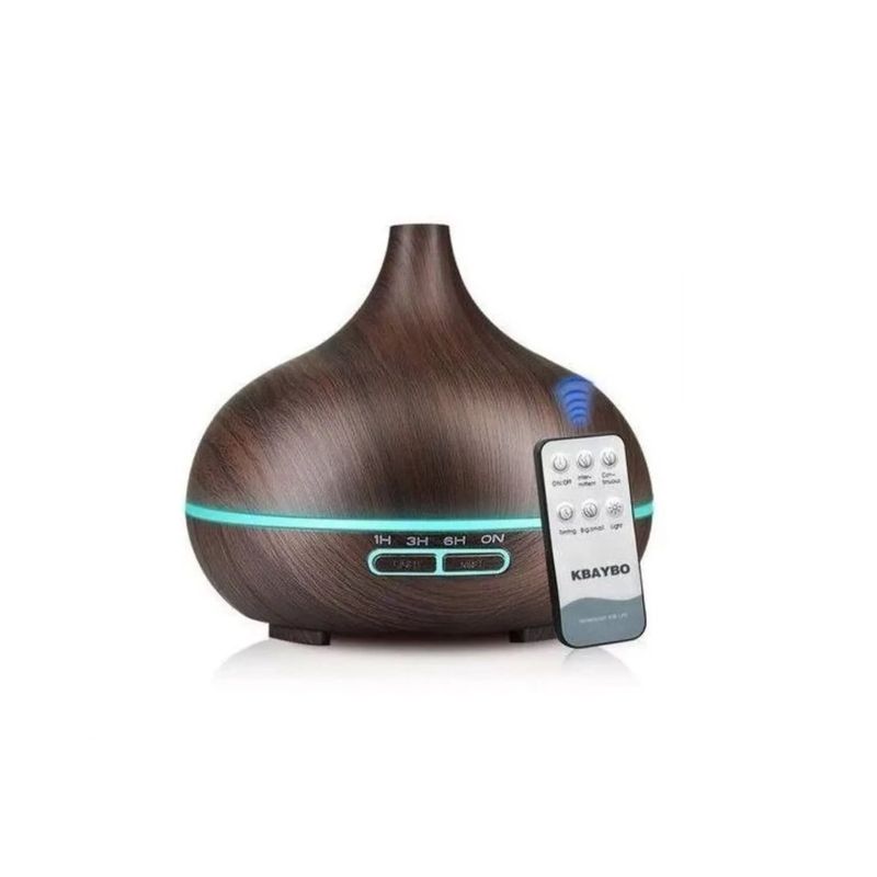 GENERICO - Humidificador Purificador De Aire Cafe 12 Esencias marron