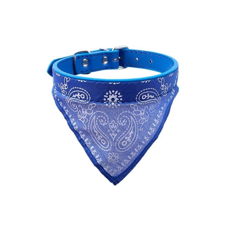 GENERICO - Collar Para Mascota Perro Gato Con Pañuelo Talla S Blue