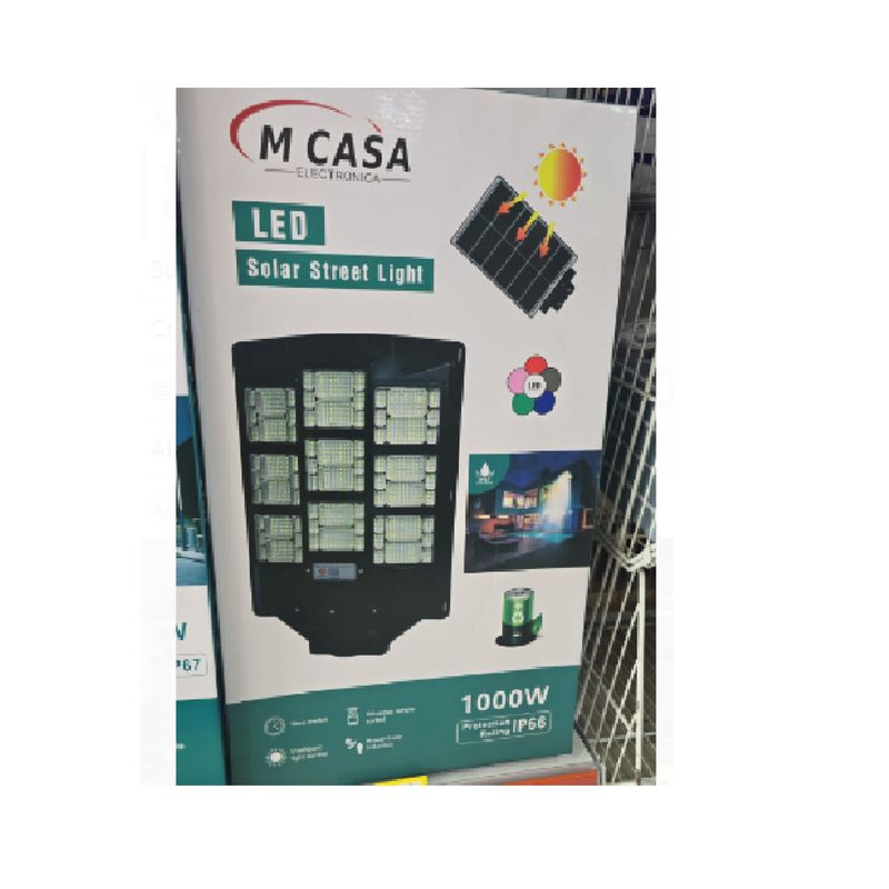 ANGELES DEL HOGAR - Lámpara Farola Luz Solar  1000w Proteccion  IP66