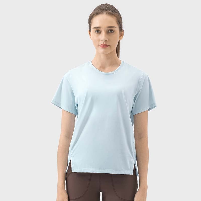 GSON - Camiseta deportivo femenino de yoga Negro
