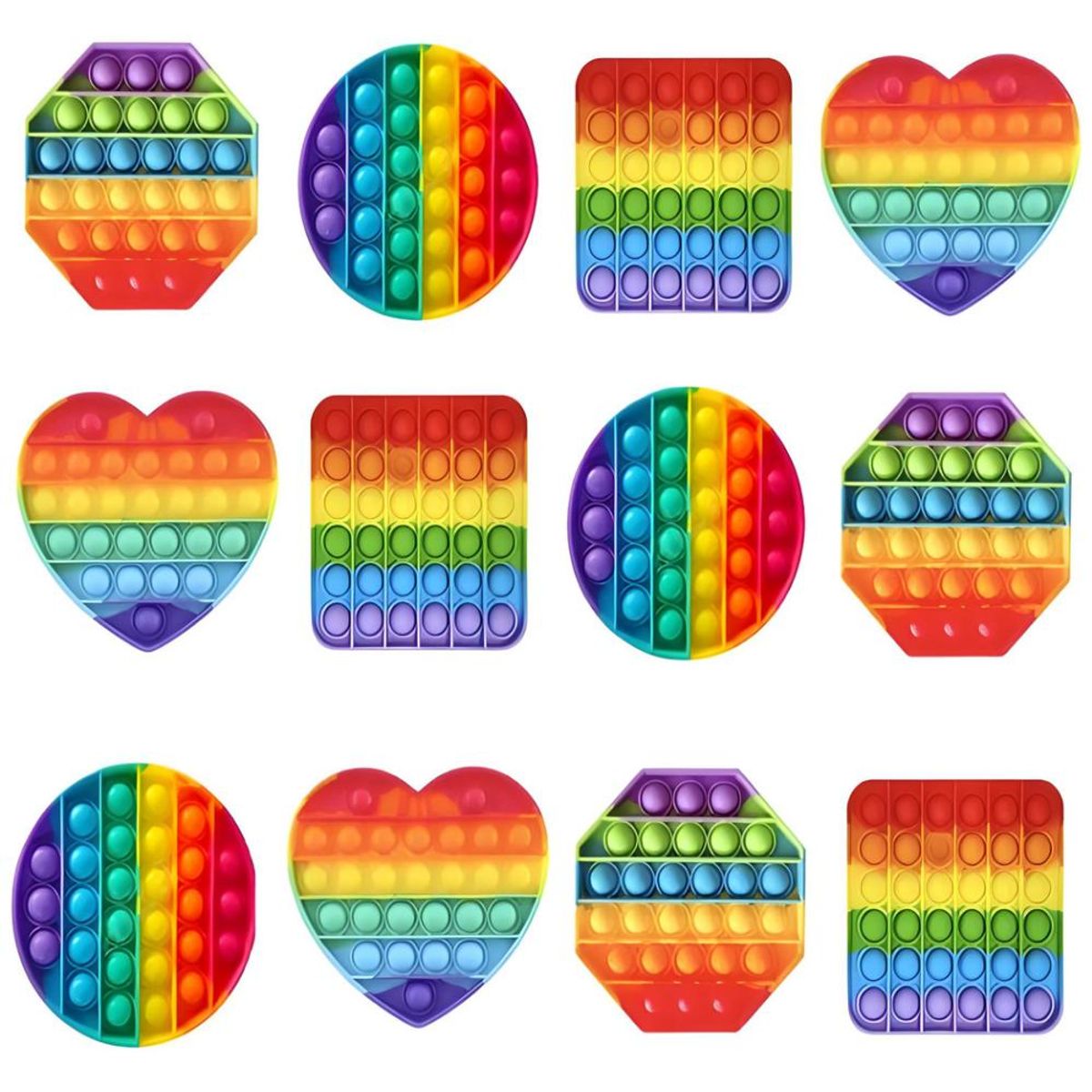 TOLIPA - Pack De 3 Pop It Surtidos Sensorial antiestrés