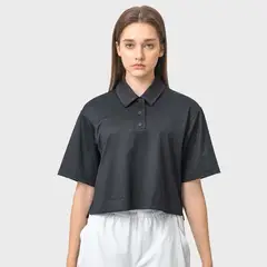 GSON - Camiseta deportivo femenino de yoga Negro