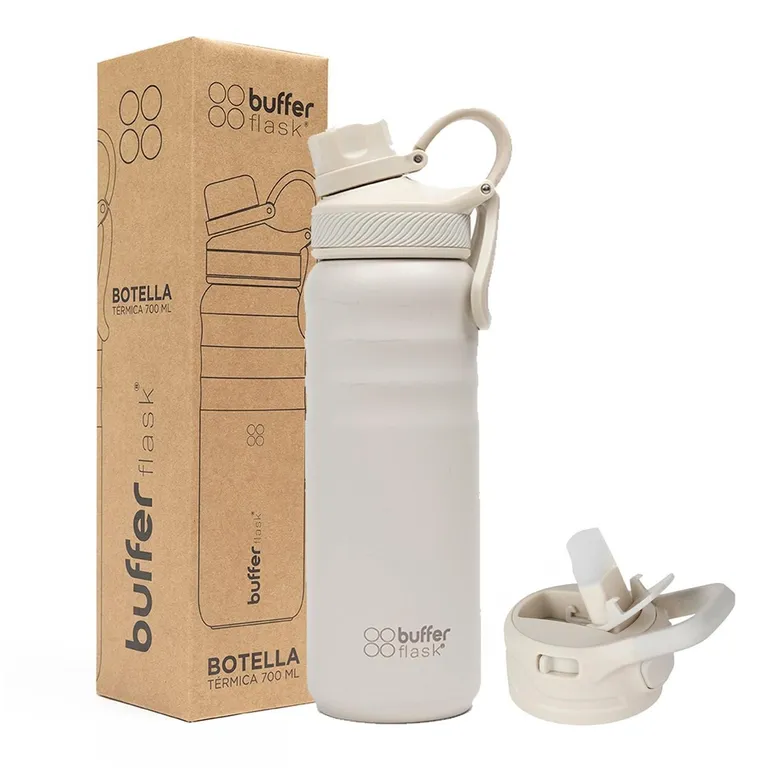 BUFFER FLASK Termo Botella Agua Termica Acero Inox Buffer - Crema ...