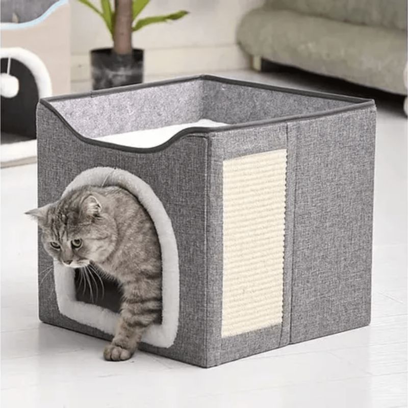GENERICO - Cama para Mascotas Casa Iglu para Gato Perro