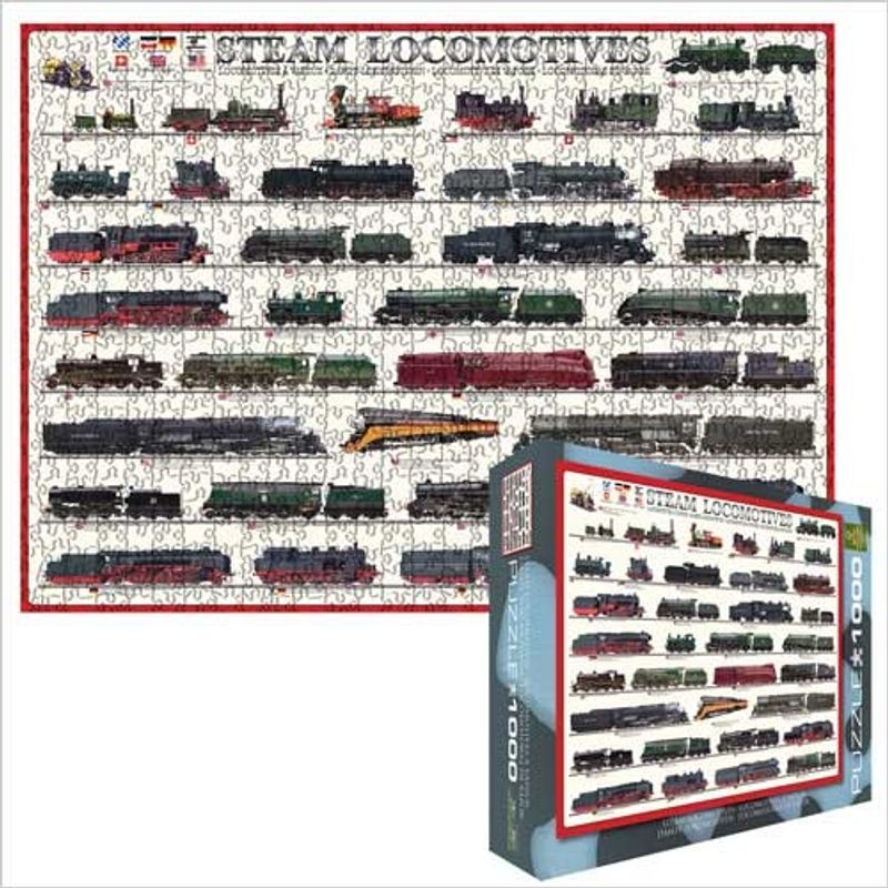EUROGRAPHICS - EUROGRAPHICS 6000-0090 STEAM LOCOMOTIVES PUZZLE 1000 PIEZAS