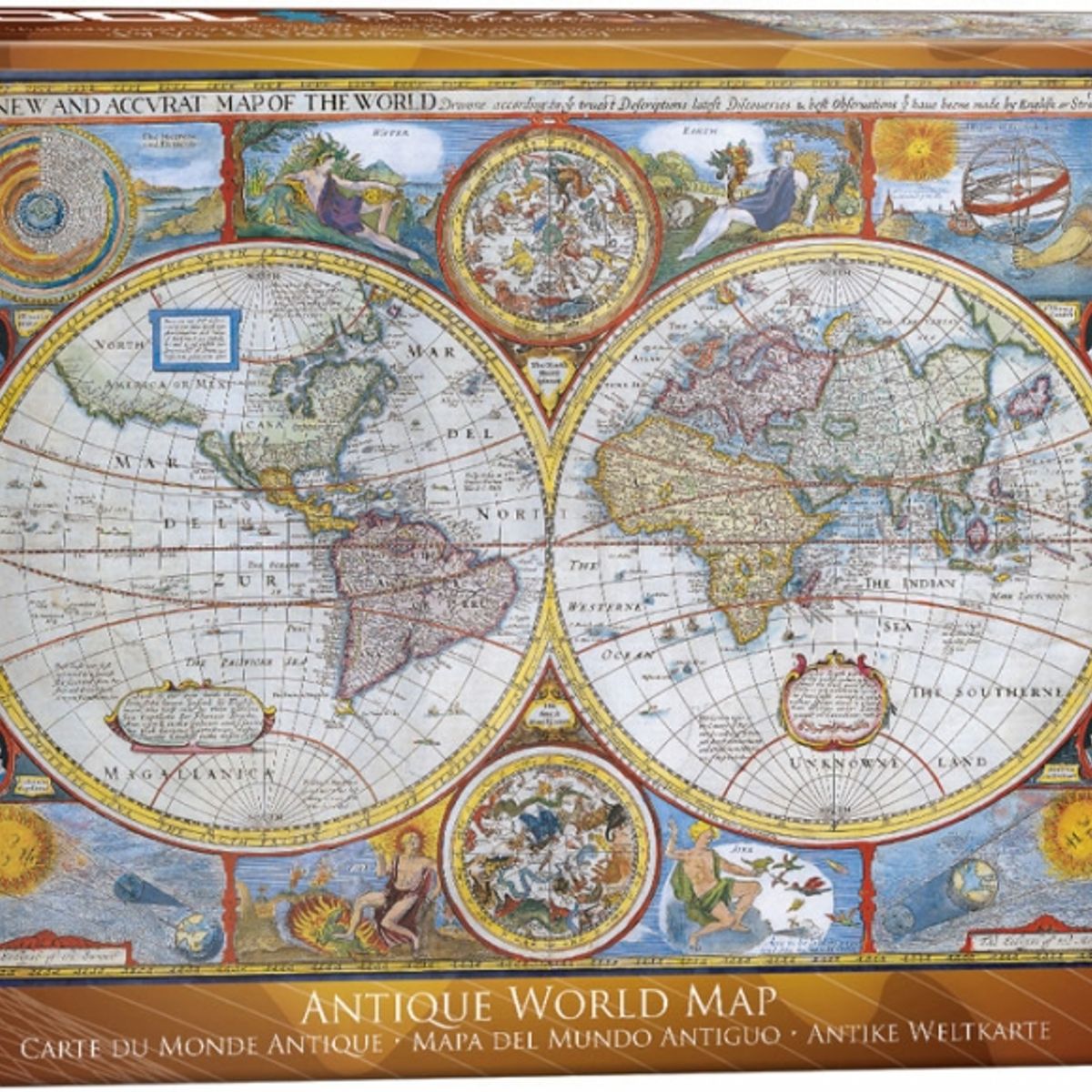 EUROGRAPHICS - EUROGRAPHICS 6000-2006 ANTIQUE WORLD MAP PUZZLE 1000 PIEZAS