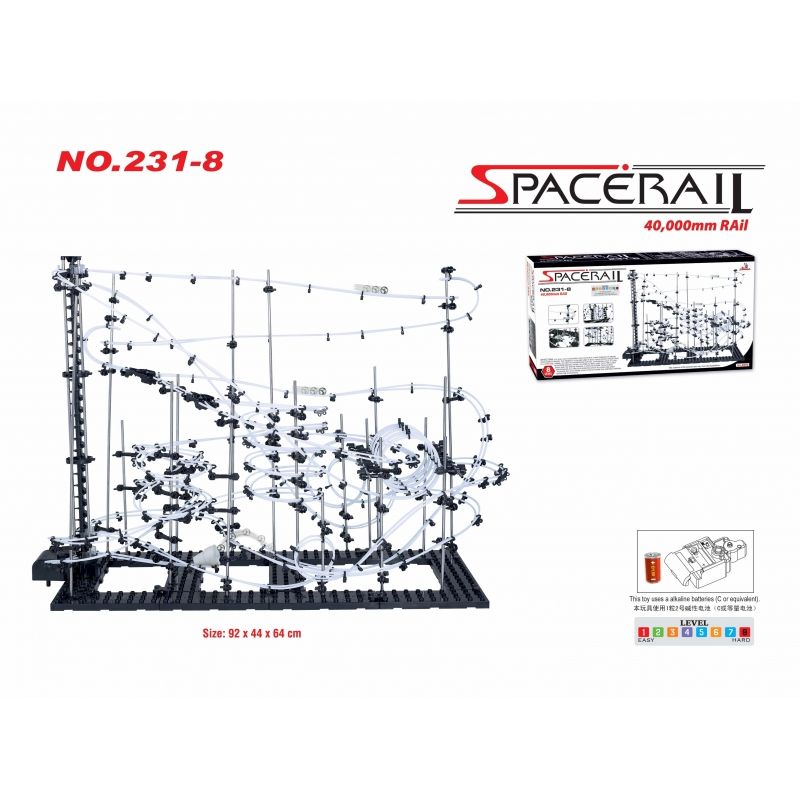 GENERICO - GIGATOYS 231-8 SPACE RAIL NIVEL 8 MARBLE BOLITAS