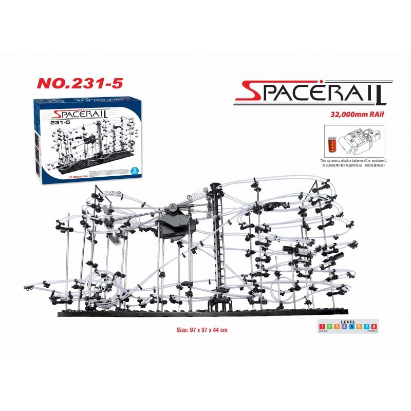 GENERICO - GIGATOYS 231-5 SPACE RAIL NIVEL 5 MARBLE BOLITAS