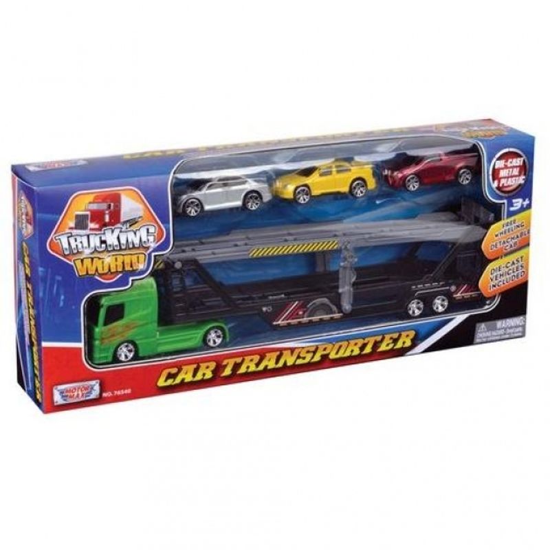 MOTORMAX - MOTORMAX 76540 14 PULG CAR CARRIER W 3 CARS