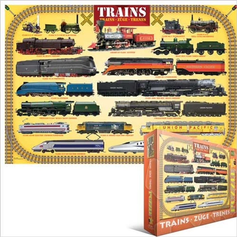 EUROGRAPHICS - EUROGRAPHICS 6100-0090 TRAINS PUZZLE 100 PIEZAS