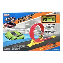 MAISTO - 12552 FRESH METAL 100 LOOP AND LAUNCH STUNT SET W 1