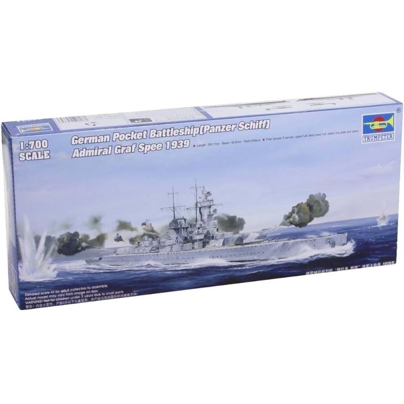 GENERICO - TRUMPETER 05774 1-700 GERMAN POCKET BATTLESHIP ADMIRAL GRAFF