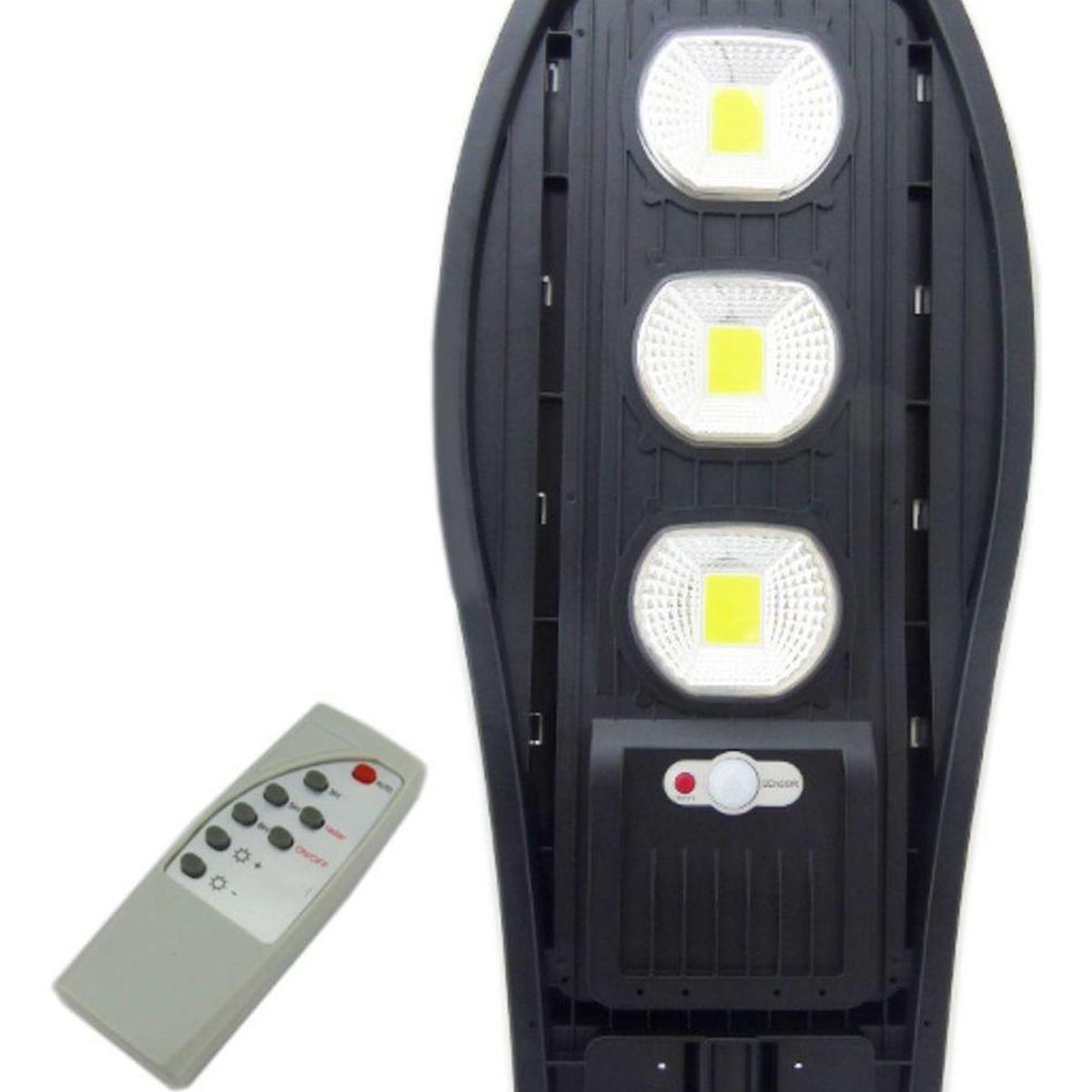 IMPORTCLICK - Foco Solar LED COB 3 Placas 120 Watt Sensor