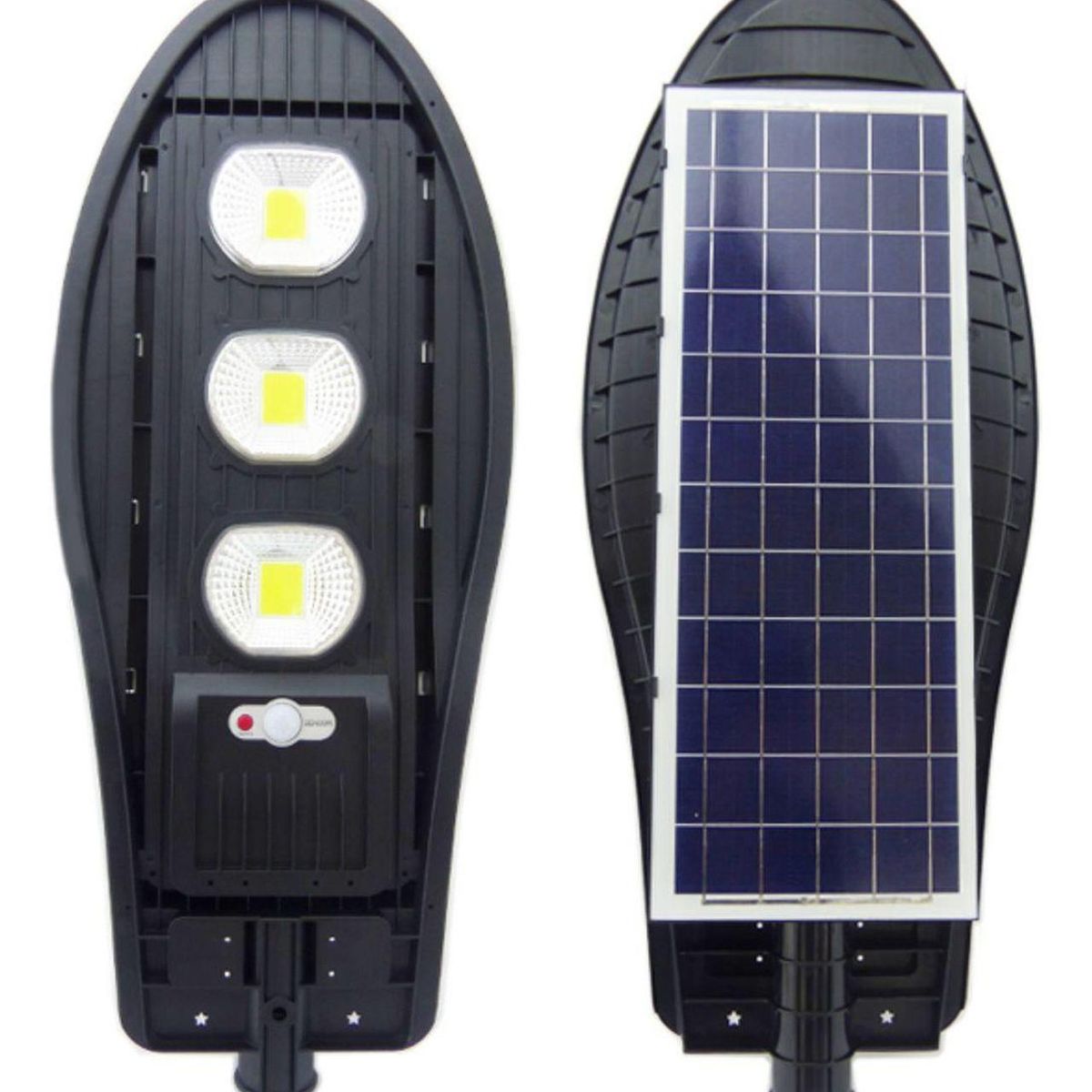 IMPORTCLICK - Foco Solar LED COB 3 Placas 120 Watt Sensor