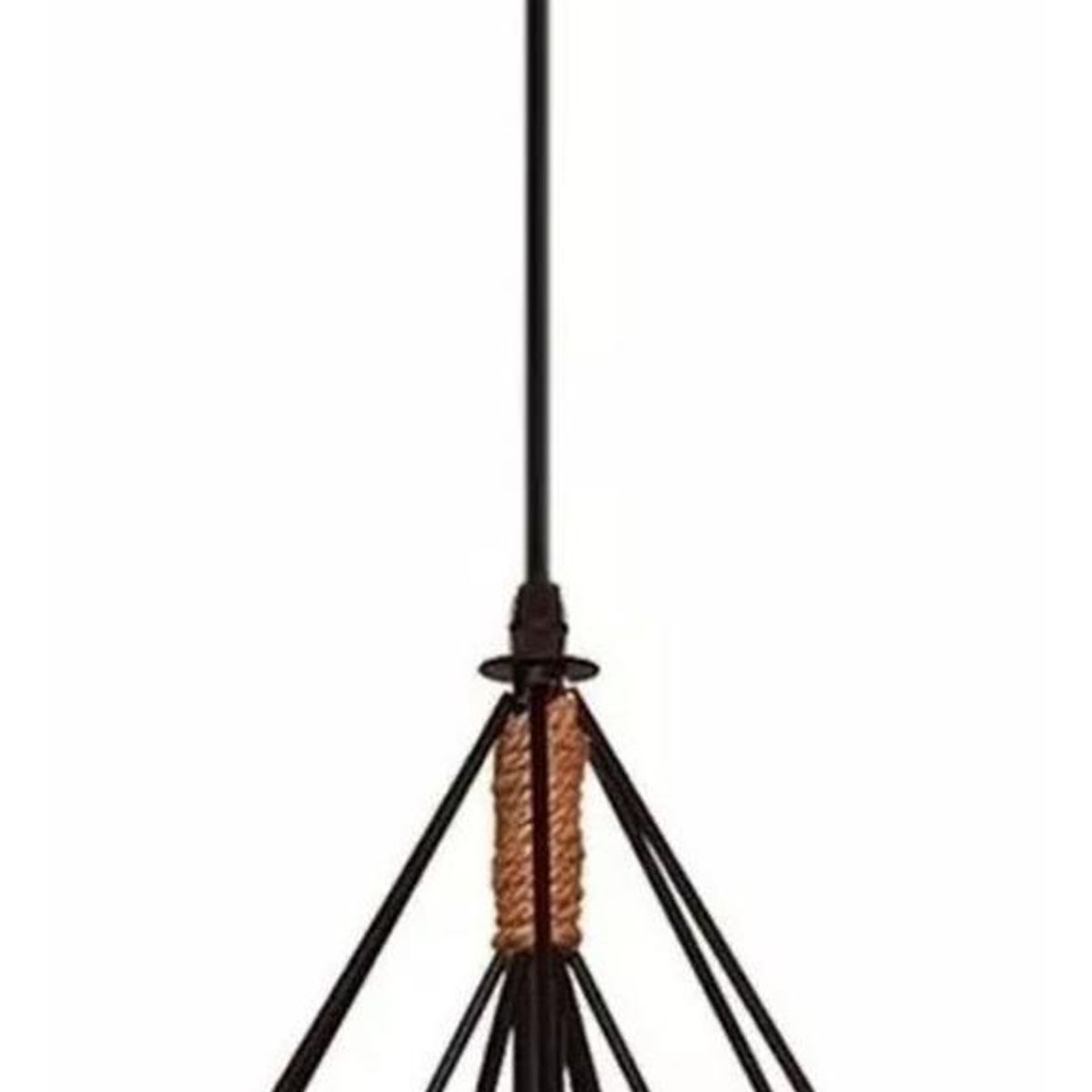 IMPORTCLICK - Lámparas Colgante Vintage Industrial Cuerda De Cáñamo