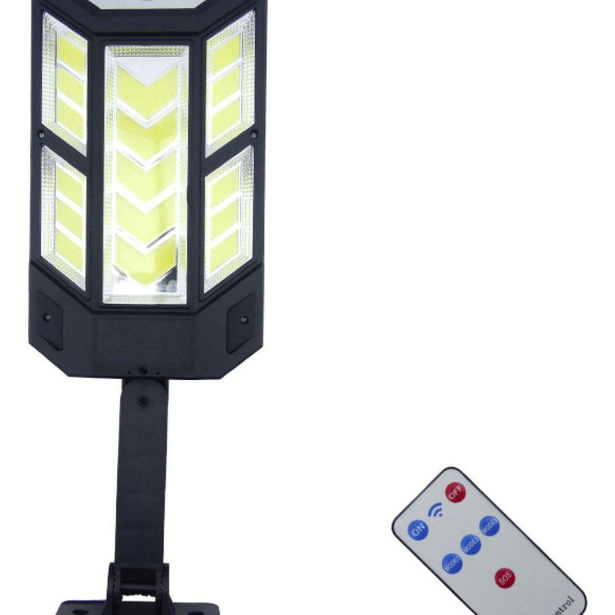 IMPORTCLICK - Foco Solar Brazo Modelo PP-890C 17 LED COB Control - Negro