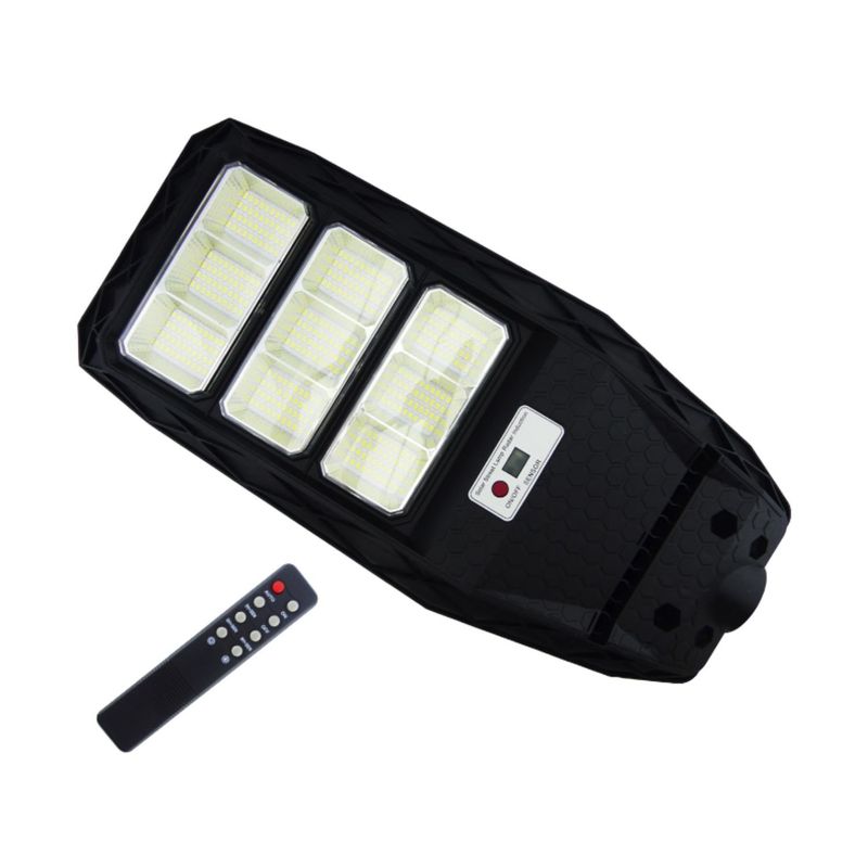 IMPORTCLICK - Foco Poste Solar 600 Watt 9 Placas 360 LED Con Control