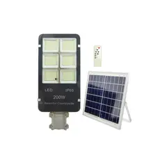 IMPORTCLICK - Foco Solar 200 LED 200 Watts Panel Solar Control Remoto