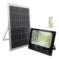 IMPORTCLICK - Foco Solar 397 LED 200 Watt Panel Solar Control Remoto