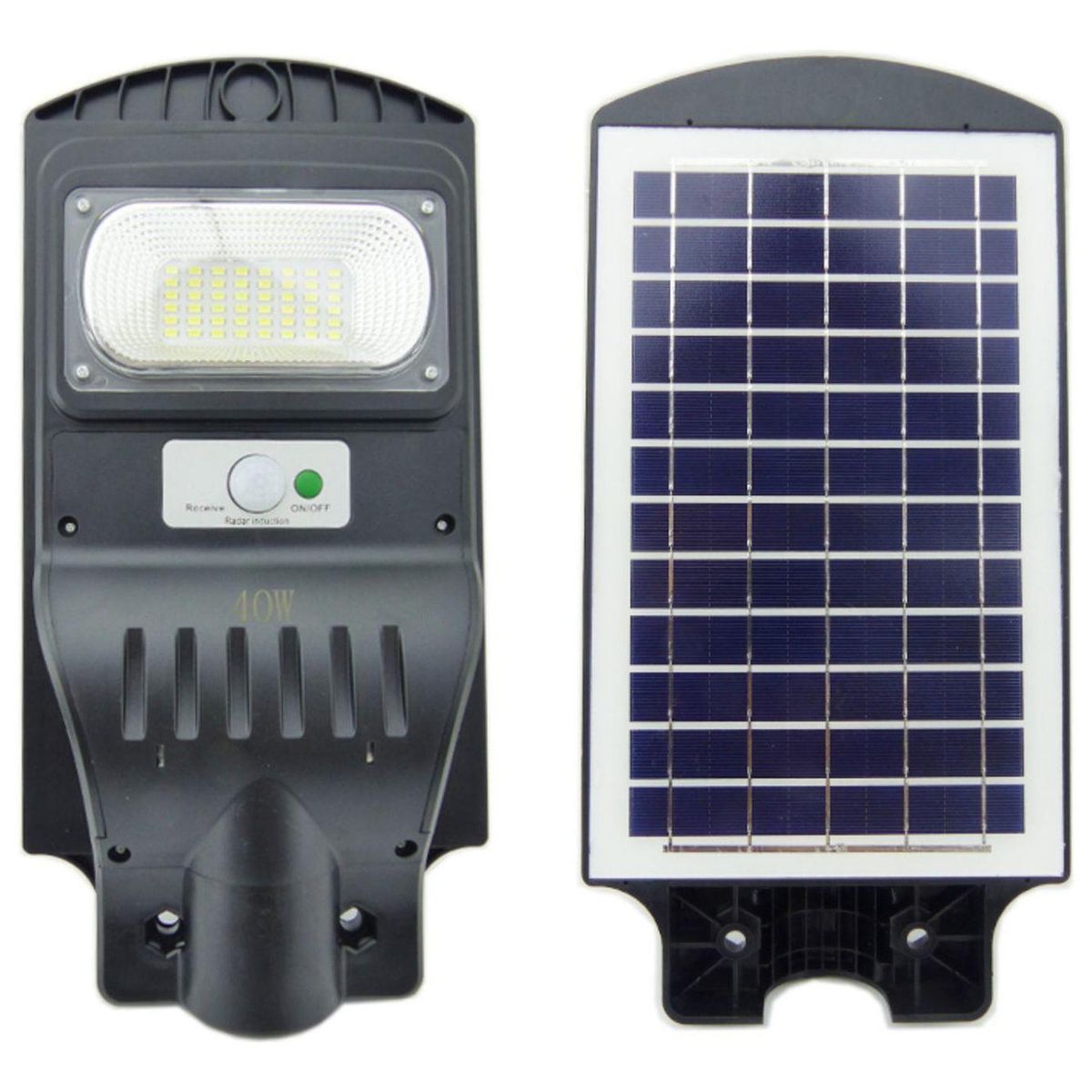 IMPORTCLICK - Foco Solar 48 LED 40 Watt Sensor Movimiento