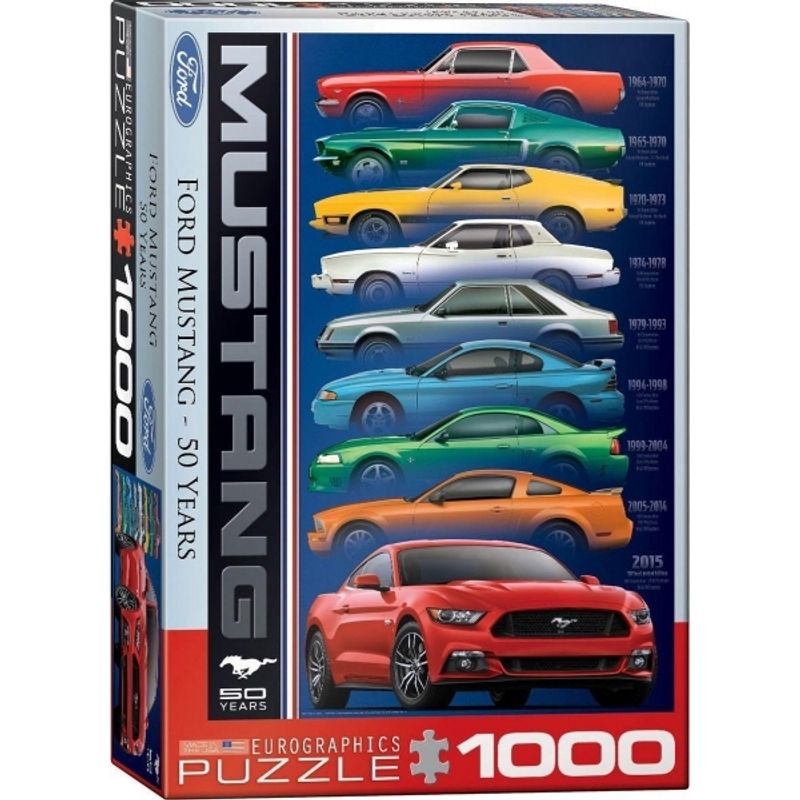 EUROGRAPHICS - EUROGRAPHICS 6000-0699 FORD MUSTANG 50 YEARS PUZZLE 1000