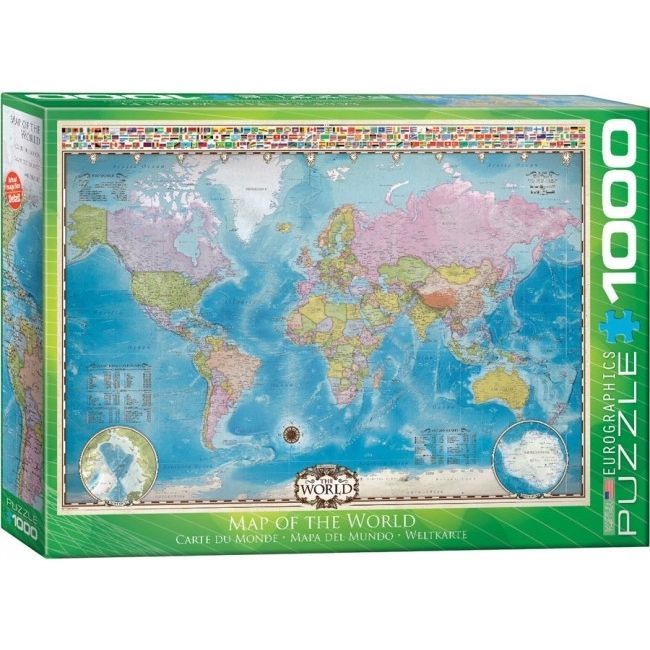 EUROGRAPHICS - EUROGRAPHICS 6000-0557 MAP OF THE WORLD PUZZLE 1000 PIEZAS