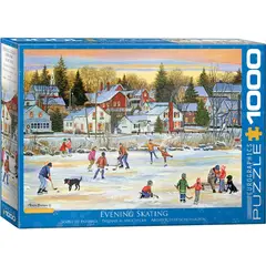EUROGRAPHICS - 6000-5439 EVENING SKATING BY BOURQUE PUZZLE