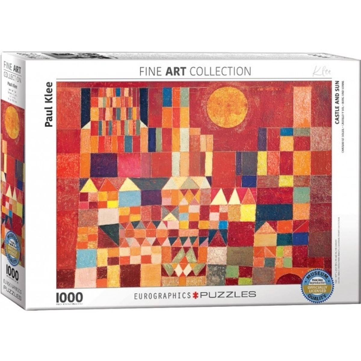 EUROGRAPHICS - EUROGRAPHICS 6000-0836 CASTLE AND SUN BY PAUL KLEE PUZZLE