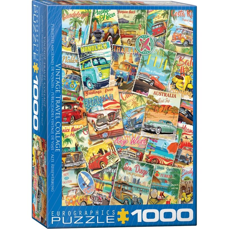 EUROGRAPHICS - EUROGRAPHICS 6000-5628 VINTAGE TRAVEL 1000 PIEZAS