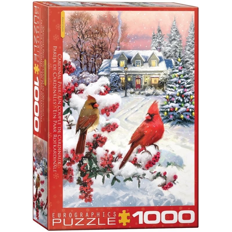 EUROGRAPHICS - EUROGRAPHICS 6000-5828 CARDINAL PAIR 1000 PIEZAS PUZZLE