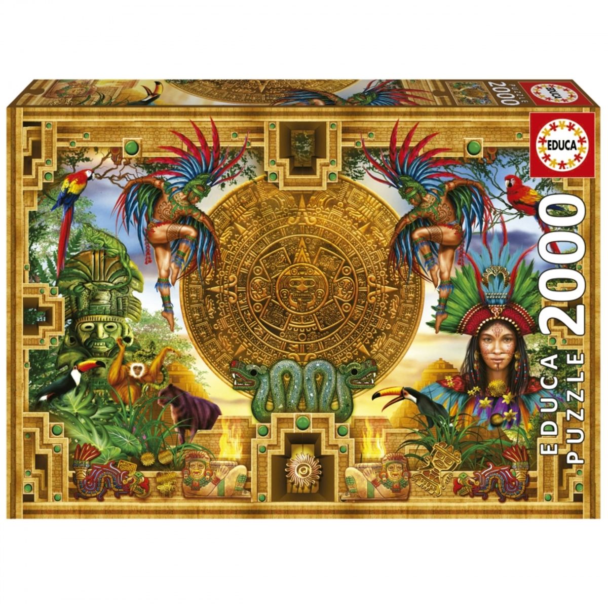 EDUCA - EDUCA 19565 PUZZLE 2000 PIEZAS MONTAJE AZTECA MAYA