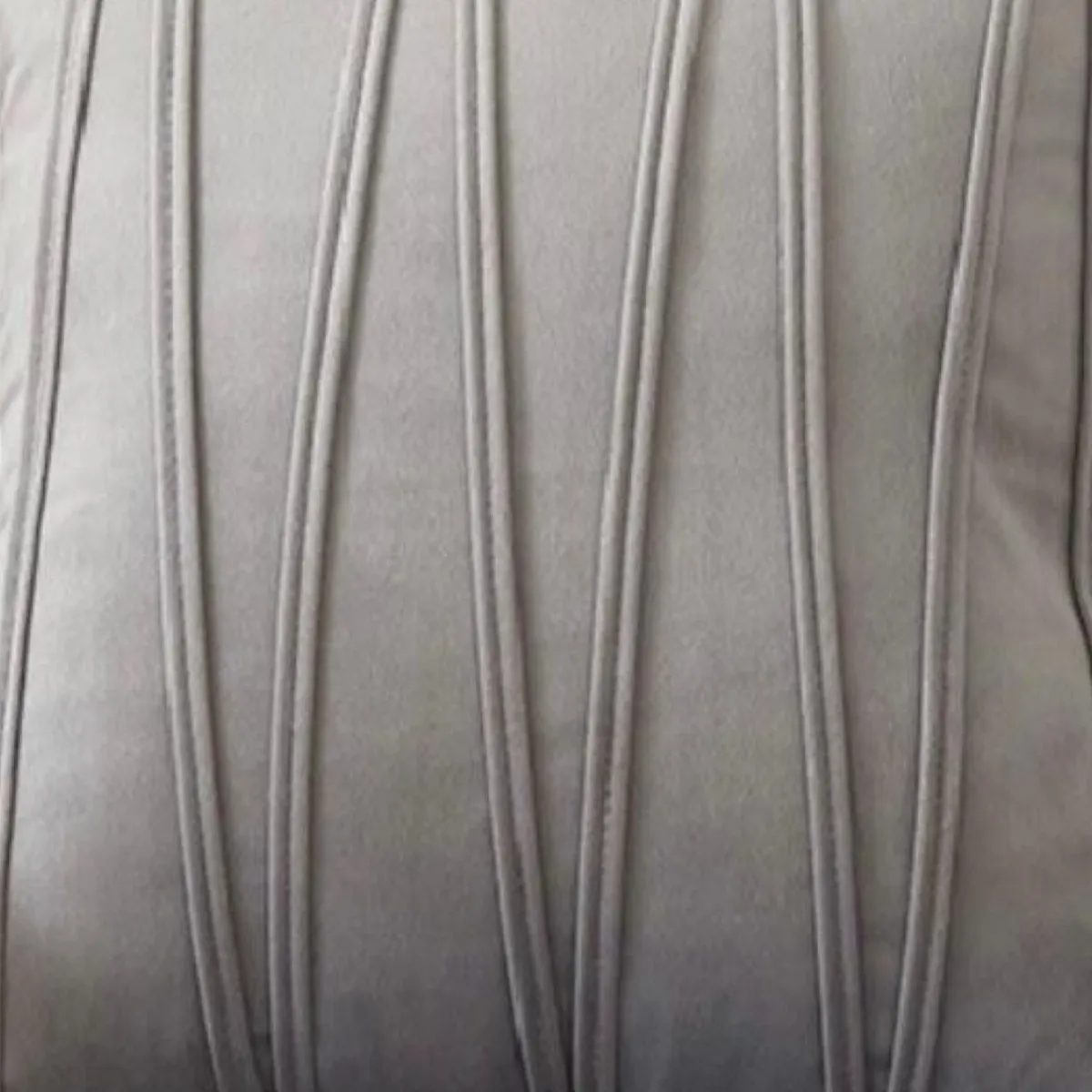 GENERICO - Pack de 4 Fundas de Cojín Estilo Terciopelo-Gris