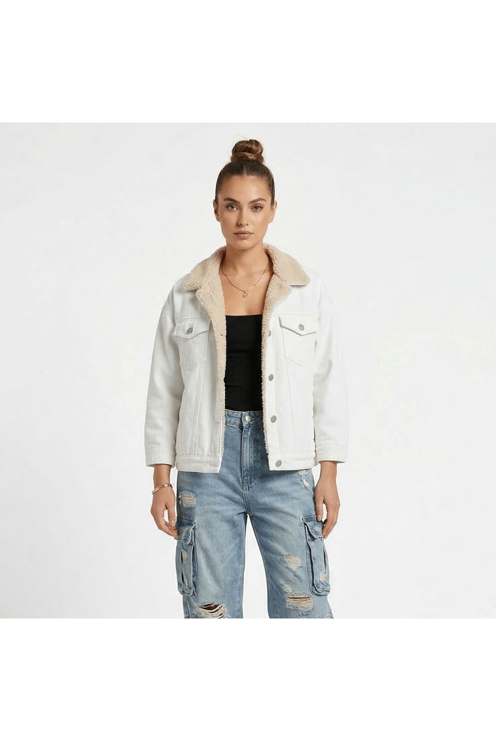 D'JOE Chaqueta Denim Chiporro Africa Mujer Manga 34 | Falabella Chile