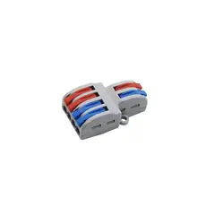 GENERICO - Conector Universal Rapido Bornera 2 entradas y 4 salidas. 2 UNIDADES